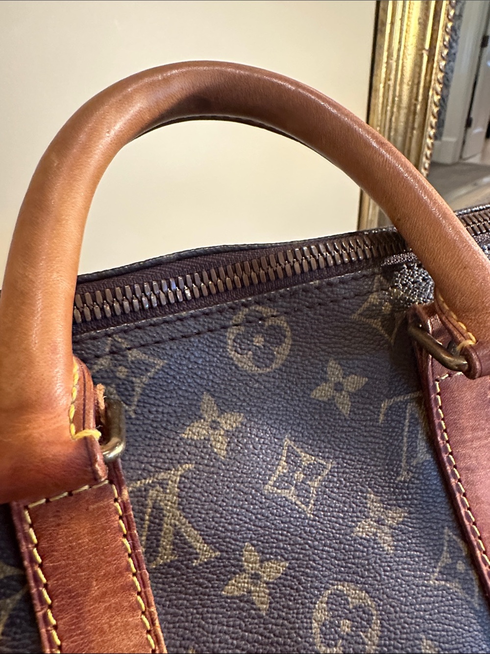 Vintage Louis Vuitton Weekend LV Monogram Keepall Bandouliere 45. - Picture 6 of 10